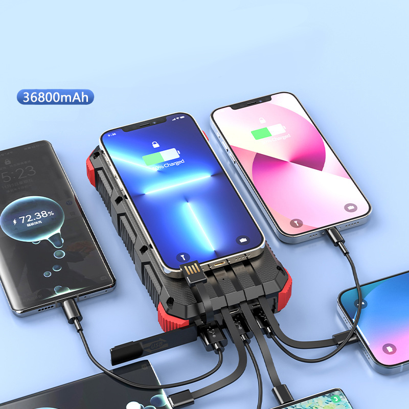 Banco de energía Solar de 3680 - Solar Emergency Charger reseña y precio